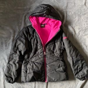 PacificTrail black girls puffer coat size L/14